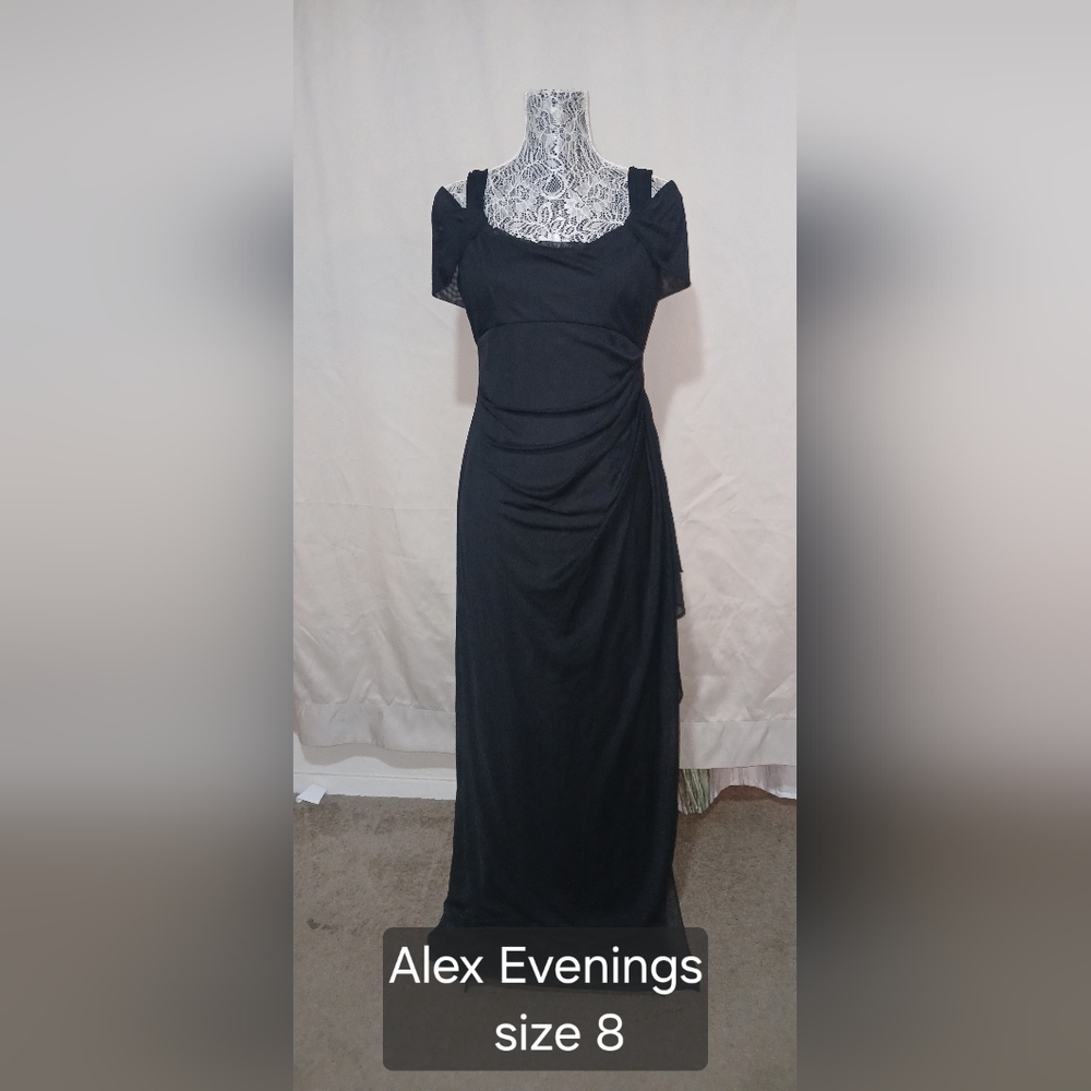 Alex Evenings Black Maxi Dress